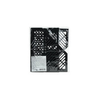 Вертикальный лоток для бумаг BRAUBERG Office-Expert, 90 мм, сетчатый, сборный, черный 238019