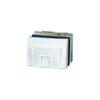 Лоток-сортер для бумаг BRAUBERG Office-Expert, 3 отделения, 207x212x168 мм, сетчатый, белый 238023