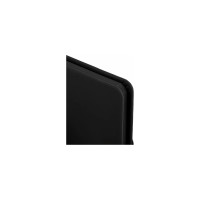 Блокнот BRAUBERG А5, 148x218мм, DUO, под кожу, с резинкой, 80л, клетка, черный/серый 113433