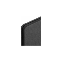Блокнот BRAUBERG А5, 148x218мм, DUO, под кожу, с резинкой, 80л, клетка, черный/серый 113433