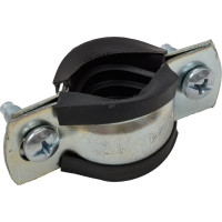 Оцинкованный хомут с резиновым уплотнителем Terma 20-24 мм (1/2), с гайкой М8 24022 28711