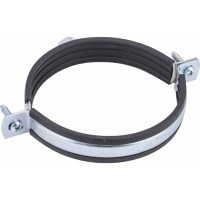 Оцинкованный хомут с резиновым уплотнителем Terma 110-114 мм (4), с гайкой М10 24040 28720