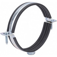 Оцинкованный хомут с резиновым уплотнителем Terma 110-114 мм (4), с гайкой М10 24040 28720