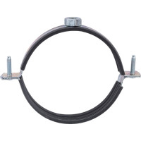 Оцинкованный хомут с резиновым уплотнителем Terma 110-114 мм (4), с гайкой М10 24040 28720
