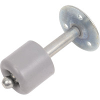 Дверной ограничитель с фиксатором Левша напольный, 100 мм У4-9561.Сер