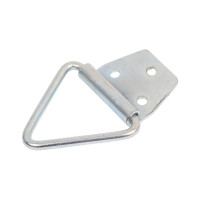 Дверной ограничитель с фиксатором Левша напольный, 100 мм У4-9561.Сер