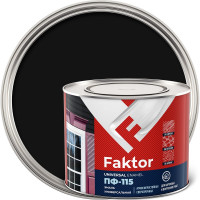 Универсальная эмаль ПФ-115 ЯРОСЛАВСКИЕ КРАСКИ FAKTOR черная, банка 1,9 кг 214730