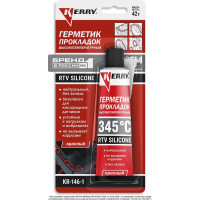 Герметик прокладок высокотемпературный KERRY нейтральный красный RTV SILICONE KR-146-1