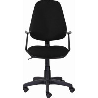 Кресло BRABIX "Comfort MG-321", регулируемая эргономичная спинка, ткань, черное, 532556