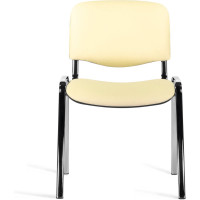 Стул Staff Iso Lite хром, кожзам бежевый (Z-21) CF-008 532568