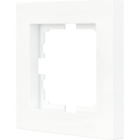 1-ая горизонтальная рамка Lezard VESNA без вставки, белая 742-0200-146