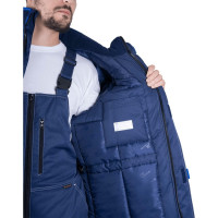 Зимний костюм ГК Спецобъединение КМ-10 ЛЮКС 3-4 класс, синий/васильковый Кос 211/112/170