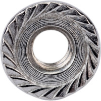 Шестигранная гайка с фланцем и насечками DINFIX DIN 6923, нерж. А2, М4, 10 шт. 00-00002658