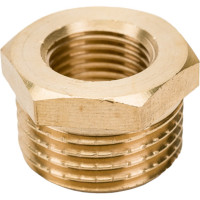 Латунный переход AV Engineering шестиугольный, наружная-внутренняя 1/2x1/4 AVE305001