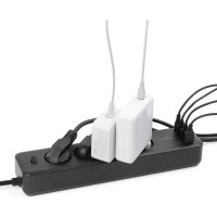 Сетевой фильтр TopOn TOP-PWS4 4 розетки, 3 USB, Type-C, PD 20W QC3.0, 4000W, 3м Черный TOP-PWS4B-3