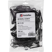 Дюбель-хомут FORTISFLEX нейлон ДХ 11-18 (ч) 100 шт. 59565
