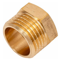 Латунный переход AV Engineering шестиугольный, наружная-внутренняя 1/2x3/8 AVE305002