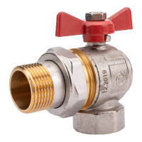 Шаровой угловой кран AV Engineering 1 нар-вн бабочка AVE094001E