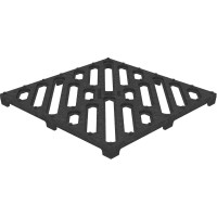 Решетка водоприемная для дождеприемника Gidrolica 30x30x30 см, чугунная щелевая, кл. С250 205/2