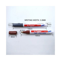 Маркер краска для плиточных швов Flysea Grout Marker 2-4 мм + 3 запасных наконечника, серый FS-53G