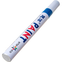 Маркер-краска Flysea по металлу Paint Marker FS-110 с наконечником (2-3 мм), синий FS-110-blue