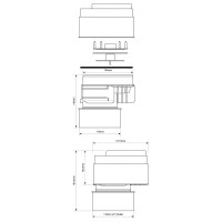 Канализационный воздушный клапан McAlpine ф110 с прозрачной крышкой с глад. оконч. MRAA1PS-CLEAR