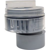 Канализационный воздушный клапан McAlpine ф110 с прозрачной крышкой с глад. оконч. MRAA1PS-CLEAR