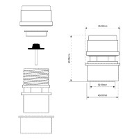Канализационный воздушный клапан McAlpine 32/40 MRAA6
