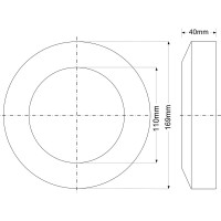 Отражатель McAlpine пластиковый, ф110 MRF110
