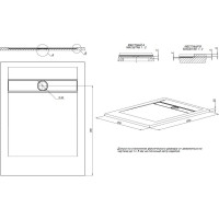 Поддон литьевой ALLEN BRAU Infinity 1200x900 8.21003-21 00267226