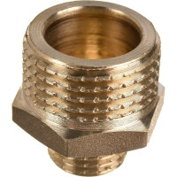 Латунный ниппель AV Engineering редукционный наружная-наружная 1/2x1/4 AVE303007