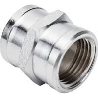 Латунная муфта AV Engineering внутренняя-внутренняя 1/2 хром AVE302004