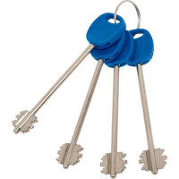 Врезной сувальдный замок KALE KILIT 257L, BS60, 28CP, 4K (75 мм), w/o SP, w/o Ros, PB 257L0000040