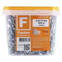 Усиленный саморез FastenPro ПШ сверло 4,2x19 1000 шт. 14-0020636