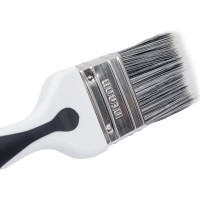 Кисть DECOR Black White PREMIUM универсальная, 50x15мм, серебристая щетина, 2К ручка 860-050 11606862