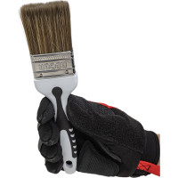 Кисть DECOR Black White для лака 50x15мм, темная щетина, 2К ручка 830-050 11607152