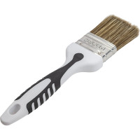 Кисть DECOR Black White для лака 50x15мм, темная щетина, 2К ручка 830-050 11607152