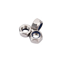 Гайка со стопорным кольцом Bohrer М12, нержавеющая сталь А2, DIN 985, 50 шт. DIN985-А2-12/50