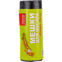 Мешки для мусора 20 л, 30 шт, черные, ролик Золушка 6450