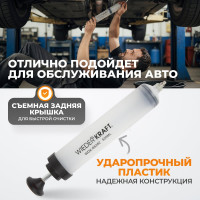 Шприц для технических жидкостей WIEDERKRAFT 500 мл WDK-65282