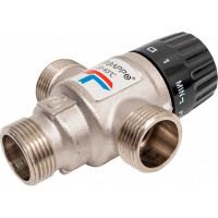 Термосмесительный клапан Gappo 3/4'' нар/нар/нар боковое смешение 20-43 градусов 550202