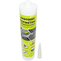 Универсальный силиконовый герметик EKOTOOLS санитарный, прозрачный, 260 мл 6507802