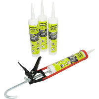 Универсальный силиконовый герметик EKOTOOLS санитарный, прозрачный, 260 мл 6507802