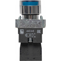 Кнопка BW61 с подсветкой 24В синяя NO PROxima EKF xb2-bw61-24