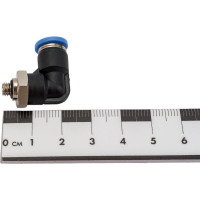 Фитинг цанговый угловой с наружной резьбой M5x0.8 мм для трубки диаметром 4 мм SHPI PL 04-M5