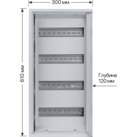 Щит TDM ЩРН-48 610х300х120, Народный SQ0905-0722