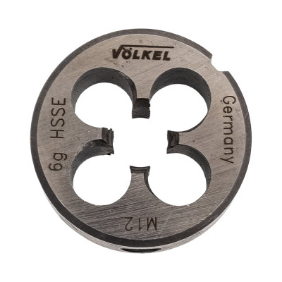 Плашка VOLKEL M12x1.75 метрическая HSS-E 57450