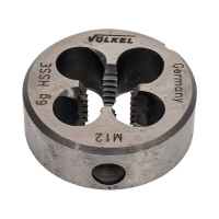 Плашка VOLKEL M12x1.75 метрическая HSS-E 57450