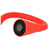 Смеситель для мойки Juguni одноручный, с гибким изливом, 2 режима (красный), гайка 0402.149