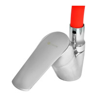 Смеситель для мойки Juguni одноручный, с гибким изливом, 2 режима (красный), гайка 0402.149